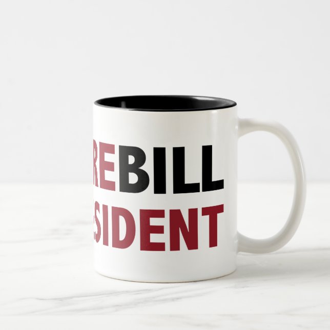 Vampire Bill for president Two-Tone Coffee Mug (Right)