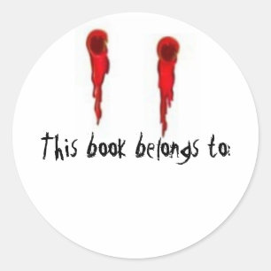 Vampire Bite book sticker