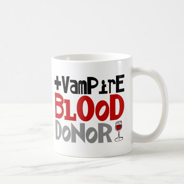 Vampire Blood Donor Coffee Mug (Right)