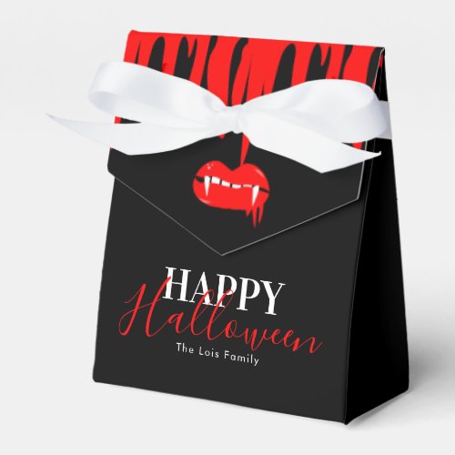 Vampire Blood Lips Halloween Birthday Party    Favor Boxes