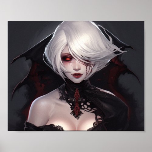 Vampire Blood Queen Print Poster