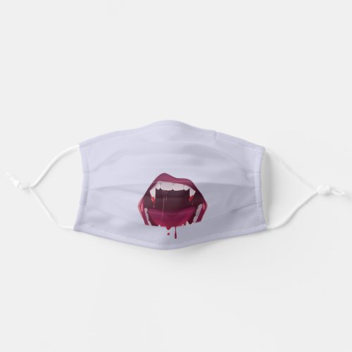 Vampire blooded mouth violet adult cloth face mask