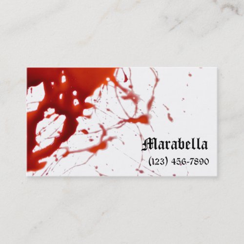 Vampire Bloody Business Card