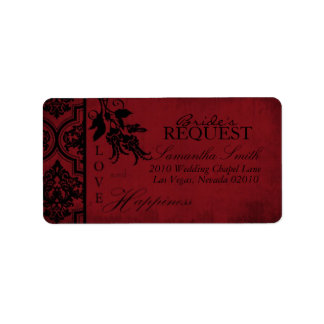 Vampire Bride Address Label C