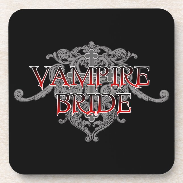 Vampire Bride Beverage Coaster (Front)