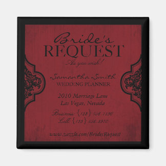 Vampire Bride Business Magnet