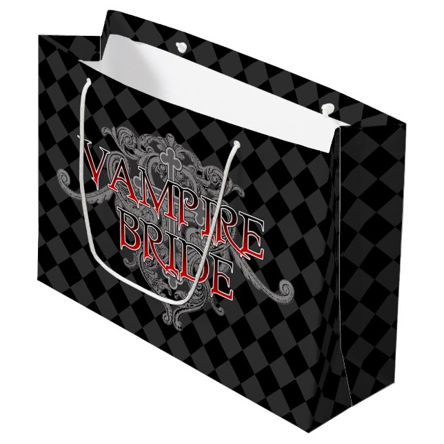 Vampire Bride Large Gift Bag (Front Angled)