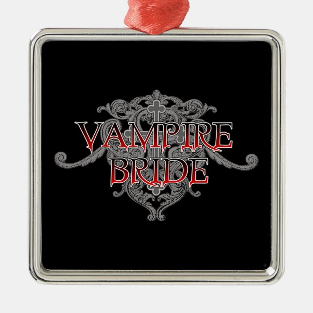 Vampire Bride Metal Ornament (Front)