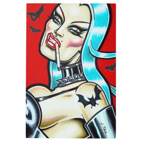 Vampire Bride Metal Print