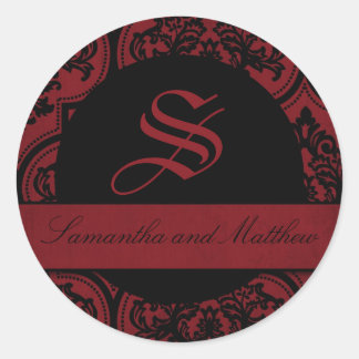 Vampire Bride Monogram Sticker
