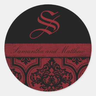 Vampire Bride Monogram Sticker C