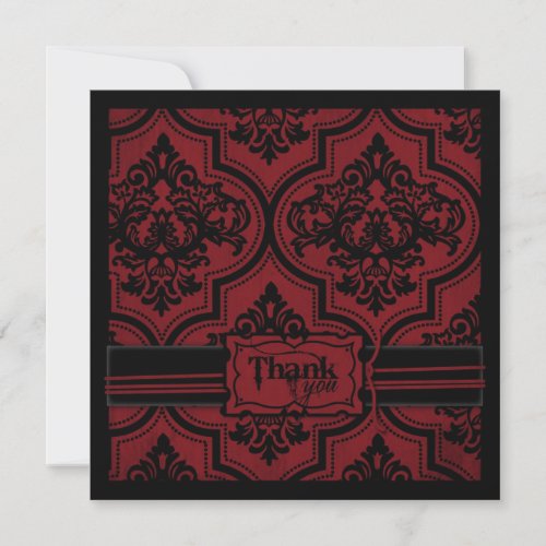 Vampire Bride TY Square Thank You Card