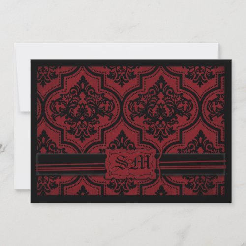 Vampire Bride Wedding Invitation Card