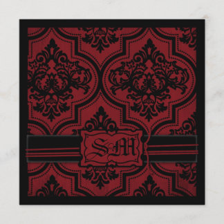 Vampire Bride Wedding Invite Square