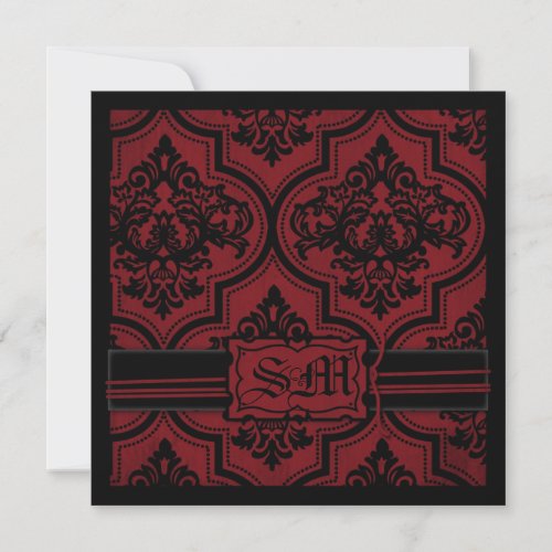 Vampire Bride Wedding Invite Square