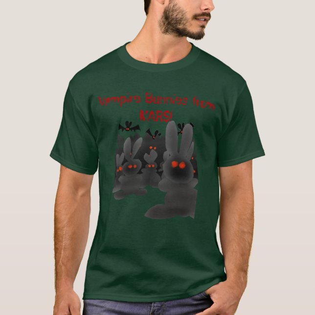Vampire Bunnies from MARS! Tee shirt (Front)