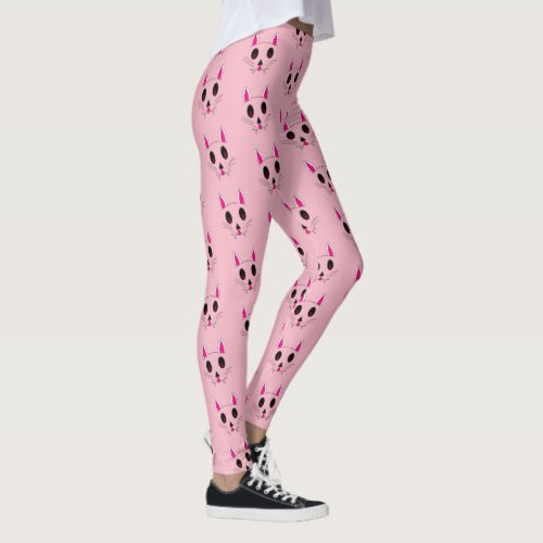 Vampire Bunnies Kawaii Goth Leggings