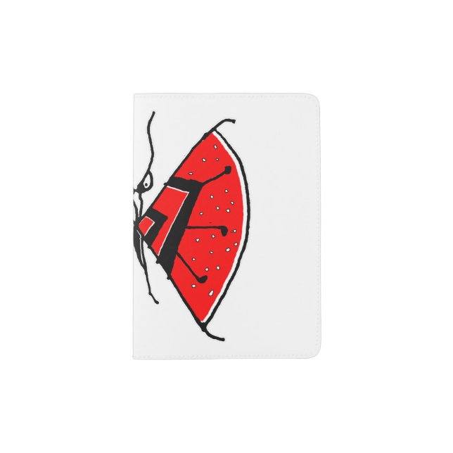 Vampire butterfly drawing passport holder (Front)