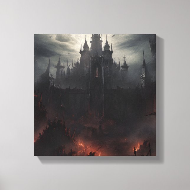 Vampire Castle Shining  Canvas Print (Front)