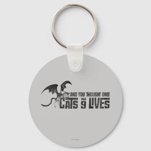 Vampire Cat And You Thought Only Cats Had 9 Lives Keychain