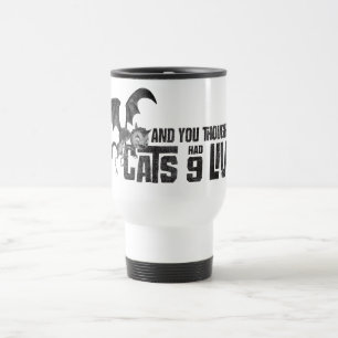 Vampire Cat: And You Thought Only Cats Had 9 Lives Travel Mug