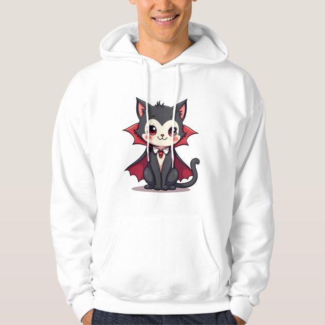 Vampire Cat � Cute Halloween Pet Tee (Front)
