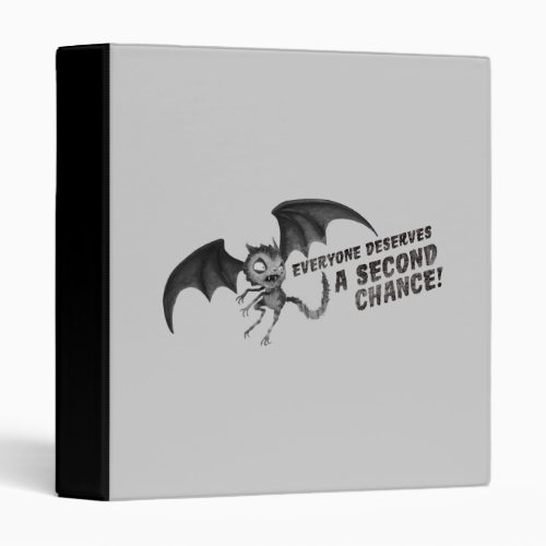Vampire Cat Everyone Deserves a Second Chance 3 Ring Binder