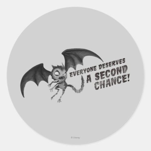 Vampire Cat Everyone Deserves a Second Chance Classic Round Sticker