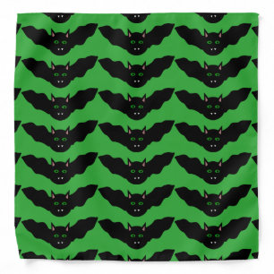 Vampire Cat Faced Bat Halloween Bandana