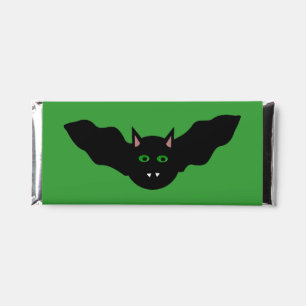 Vampire Cat Faced Bat Halloween Custom Hershey Bar Favors