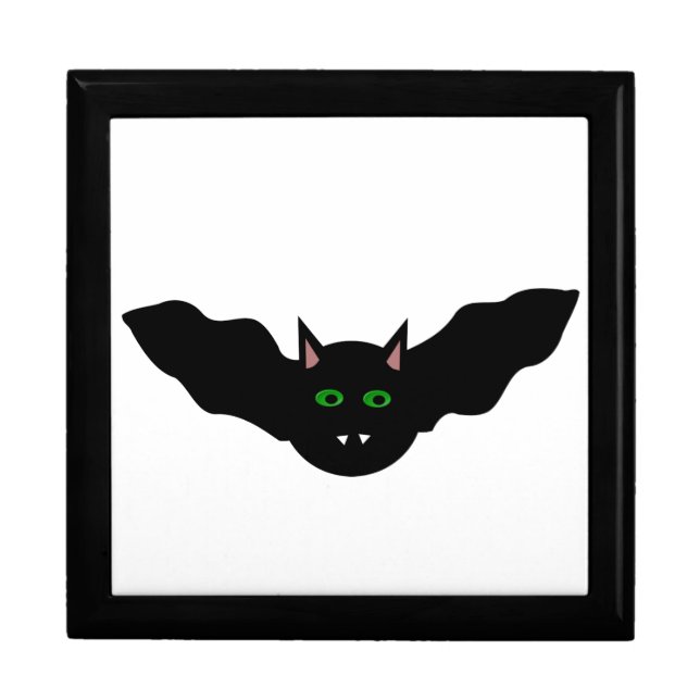 Vampire Cat Faced Bat Halloween Gift Box (Front)