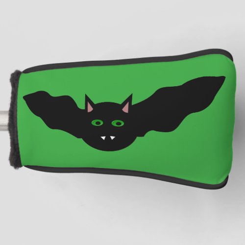 Vampire Cat Faced Bat Halloween Golf Putter Cover
