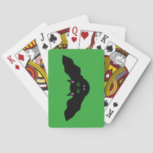 Vampire Cat Faced Bat Halloween Playing cards