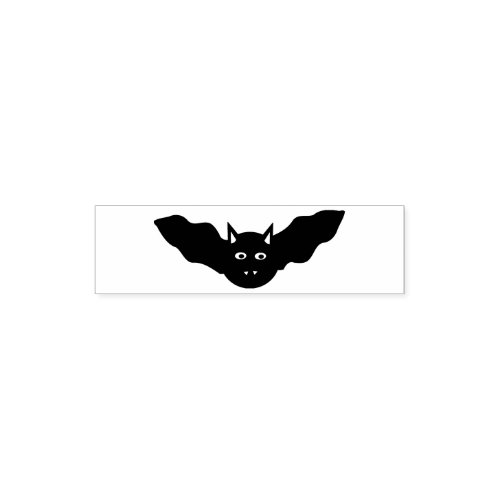 Vampire Cat Faced Bat Halloween Pocket Stamp