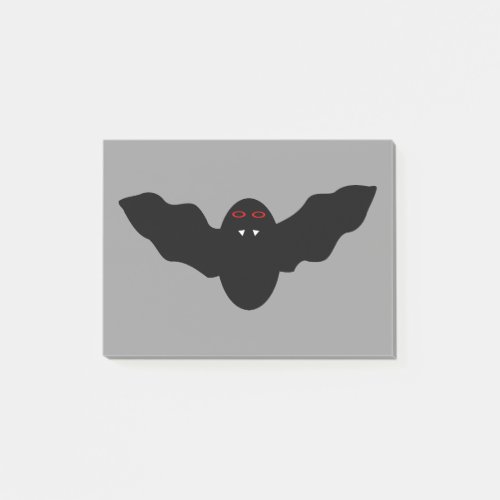 Vampire Cat Faced Bat Halloween Post it notes Pad