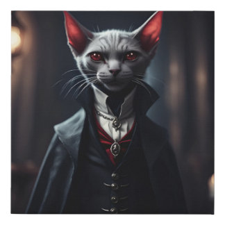 Vampire Cat gothic wall art