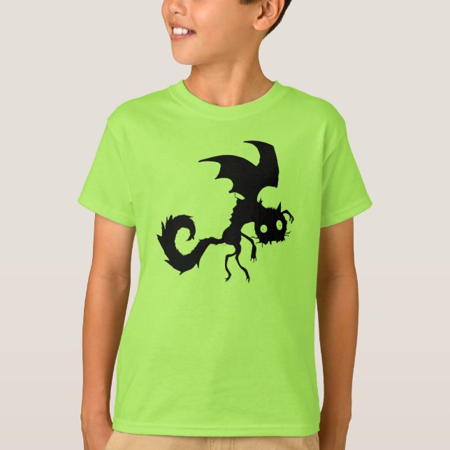 Vampire Cat Silhouette T-Shirt (Front)