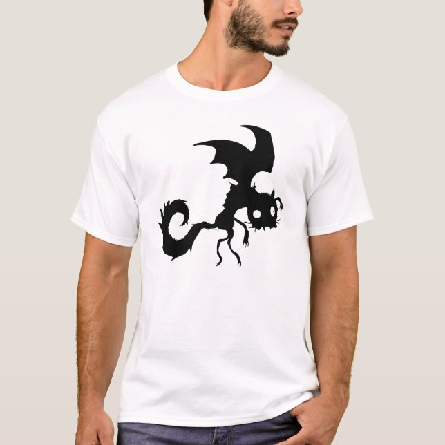 Vampire Cat Silhouette T-Shirt (Front)