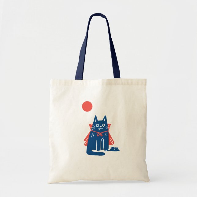 Vampire Cat Tote Bag (Front)