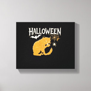 Vampire Cat's Halloween Classic T-Shirt Canvas Print
