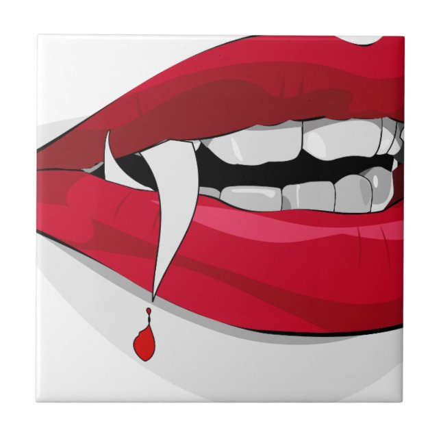vampire ceramic tile (Front)