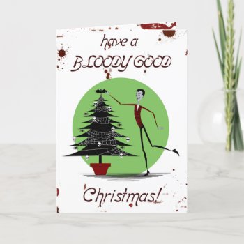 Vampire Christmas Card by CloudCatDesigns at Zazzle