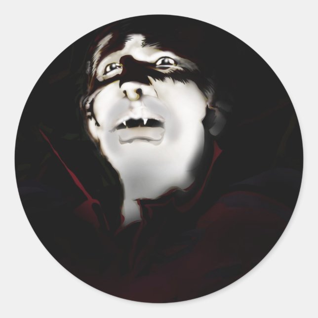 Vampire Classic Round Sticker (Front)