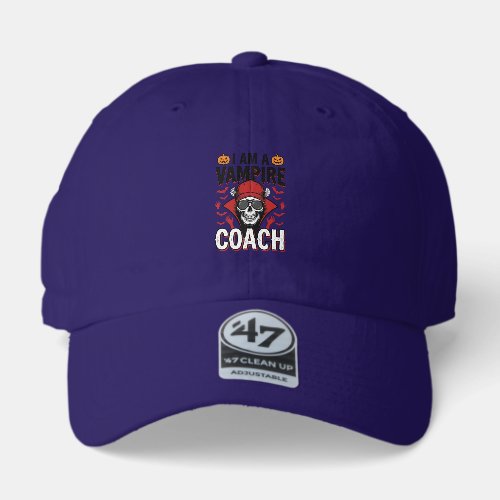 Vampire Coach Halloween Skull Vintage Shirt Design 47 Brand Hat