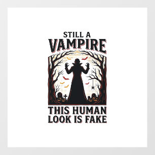 Vampire Costume Shirt Funny Halloween Human Disgui Floor Decals