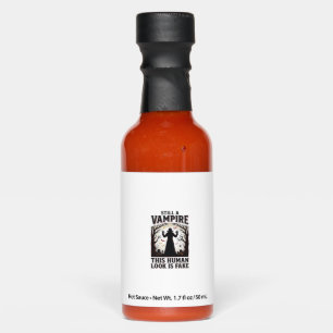 Vampire Costume Shirt Funny Halloween Human Disgui Hot Sauces