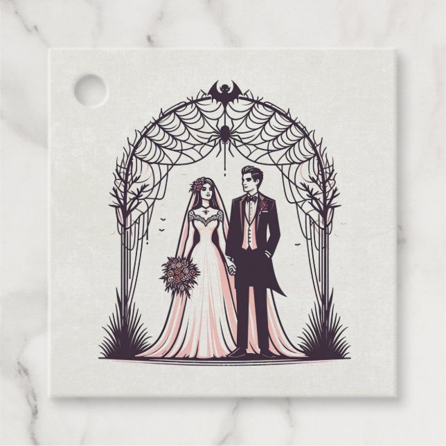 Vampire Couple Favor Tags (Front)