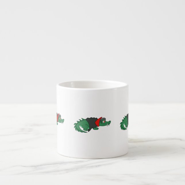 Vampire Crocodile Espresso Cup (Front)