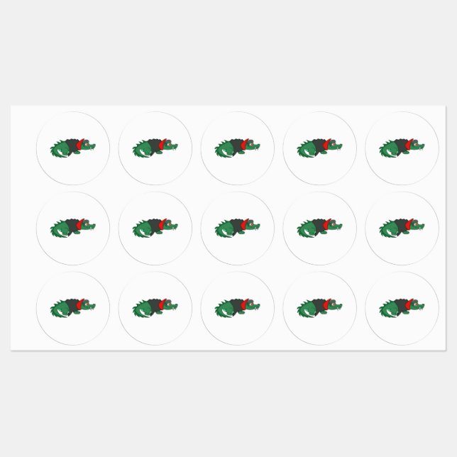 Vampire Crocodile Labels (Sheet)