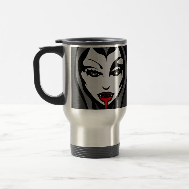 Vampire Cup Vampire Gifts Travel Mugs (Left)